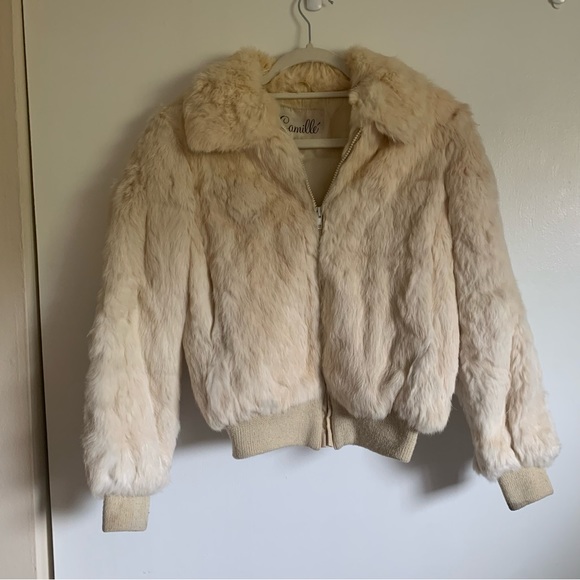 Camillé 100% Rabbit Hair Coat - Picture 1 of 6
